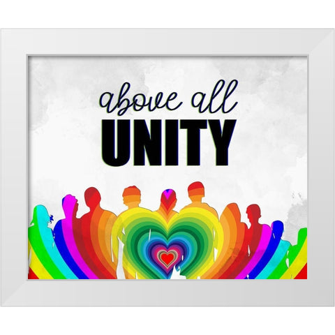 Above All White Modern Wood Framed Art Print by Allen, Kimberly