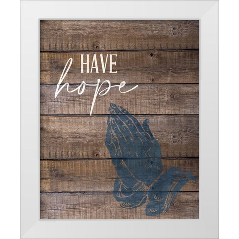 Have Faith 2 White Modern Wood Framed Art Print by Allen, Kimberly
