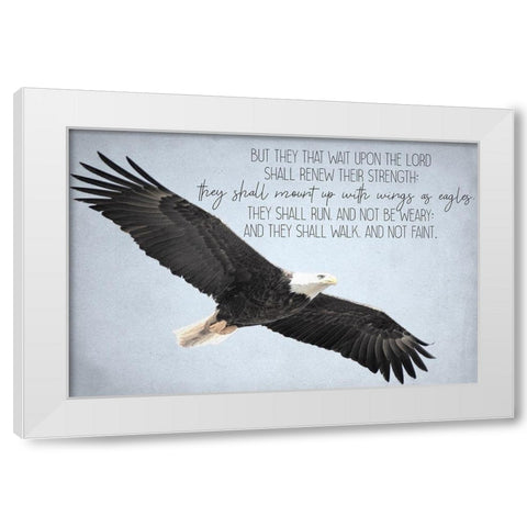 Wings White Modern Wood Framed Art Print by Allen, Kimberly