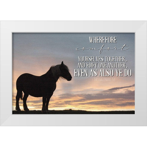 Comfort White Modern Wood Framed Art Print by Allen, Kimberly