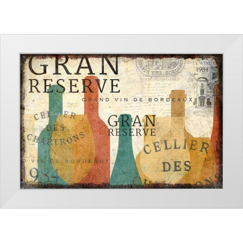 Gran Reserve White Modern Wood Framed Art Print by Allen, Kimberly