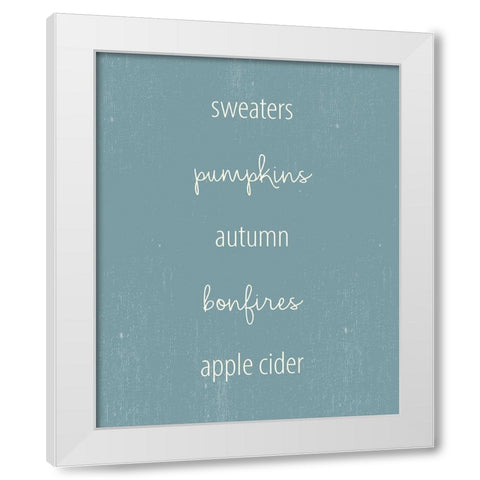 Sweaters 1 White Modern Wood Framed Art Print by Allen, Kimberly