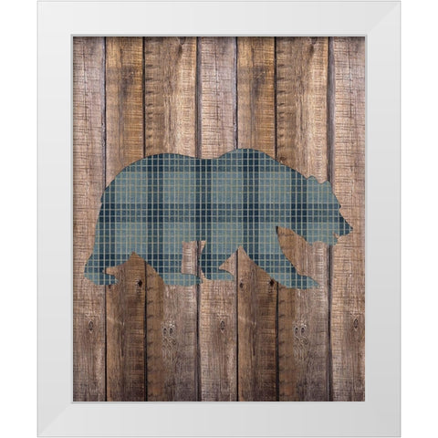 Bear Woods White Modern Wood Framed Art Print by Allen, Kimberly