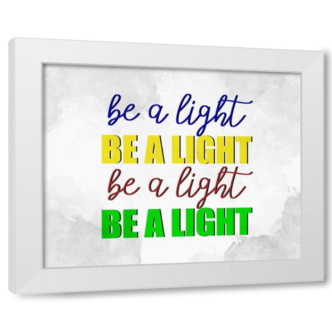 Be A White Modern Wood Framed Art Print by Allen, Kimberly