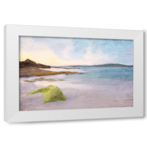 Beachy White Modern Wood Framed Art Print by Allen, Kimberly