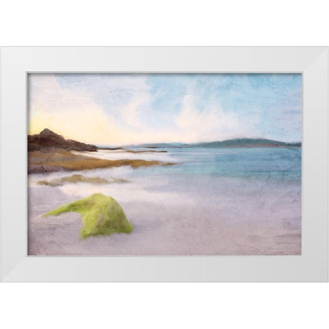 Beachy White Modern Wood Framed Art Print by Allen, Kimberly