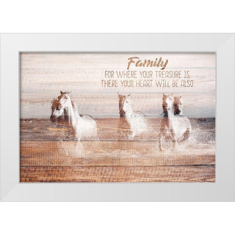 Your Heart White Modern Wood Framed Art Print by Allen, Kimberly