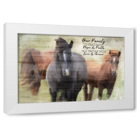 Our Family White Modern Wood Framed Art Print by Allen, Kimberly