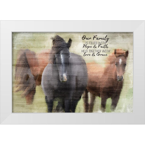 Our Family White Modern Wood Framed Art Print by Allen, Kimberly