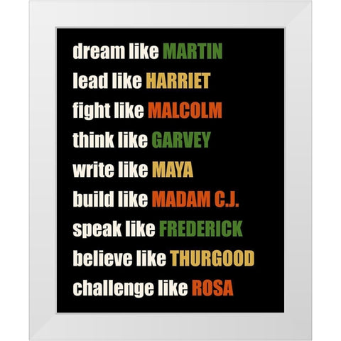 Like White Modern Wood Framed Art Print by Allen, Kimberly