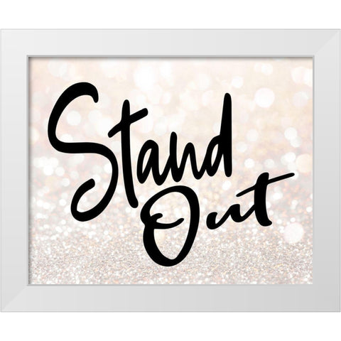 Stand Out White Modern Wood Framed Art Print by Allen, Kimberly