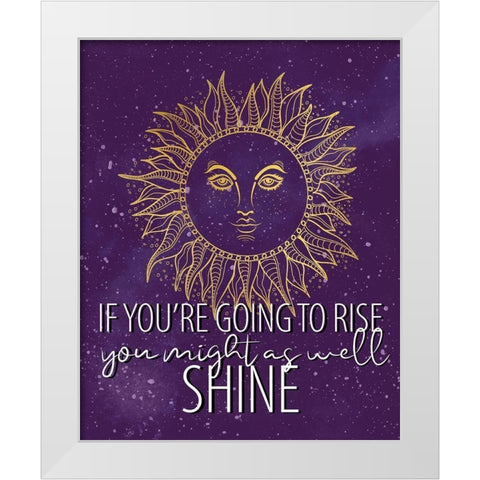 Rise White Modern Wood Framed Art Print by Allen, Kimberly
