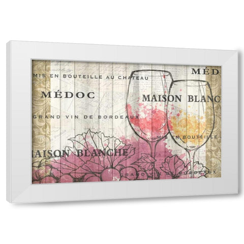 Bordeaux White Modern Wood Framed Art Print by Allen, Kimberly