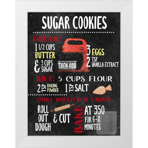 Sugar Cookies White Modern Wood Framed Art Print by Allen, Kimberly