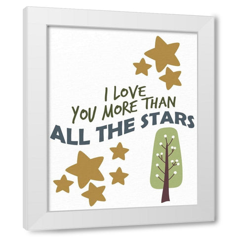 Woodland Playroom 1 White Modern Wood Framed Art Print by Allen, Kimberly