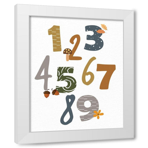 Woodland Playroom 2 White Modern Wood Framed Art Print by Allen, Kimberly
