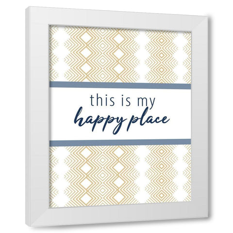 This Is V2 White Modern Wood Framed Art Print by Allen, Kimberly