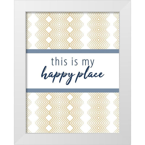 This Is V2 White Modern Wood Framed Art Print by Allen, Kimberly