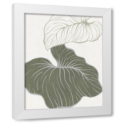 Serenity Palm 2 White Modern Wood Framed Art Print by Allen, Kimberly