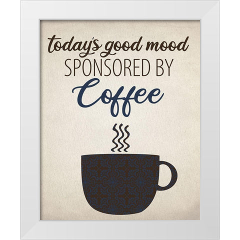 Good Mood White Modern Wood Framed Art Print by Allen, Kimberly