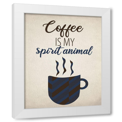 Spirit Animal White Modern Wood Framed Art Print by Allen, Kimberly