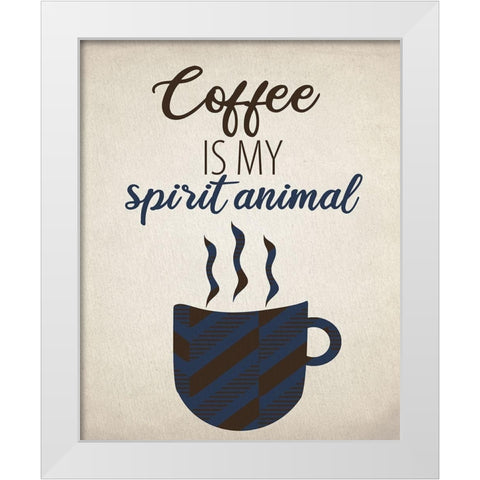 Spirit Animal White Modern Wood Framed Art Print by Allen, Kimberly