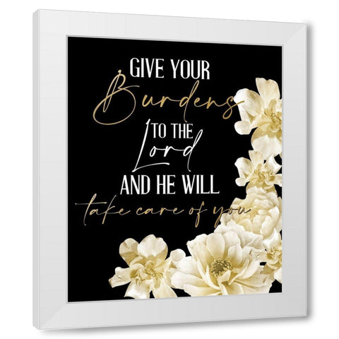 He Will Take Care 3 White Modern Wood Framed Art Print by Allen, Kimberly