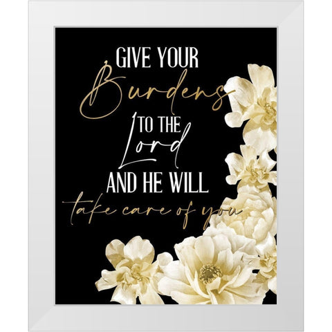 He Will Take Care 3 White Modern Wood Framed Art Print by Allen, Kimberly