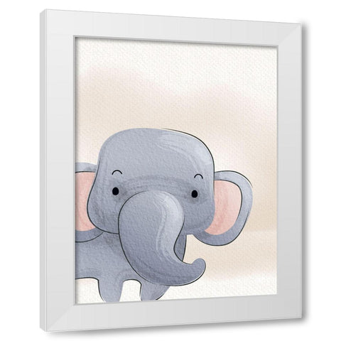 Peek A Boo 1 White Modern Wood Framed Art Print by Allen, Kimberly