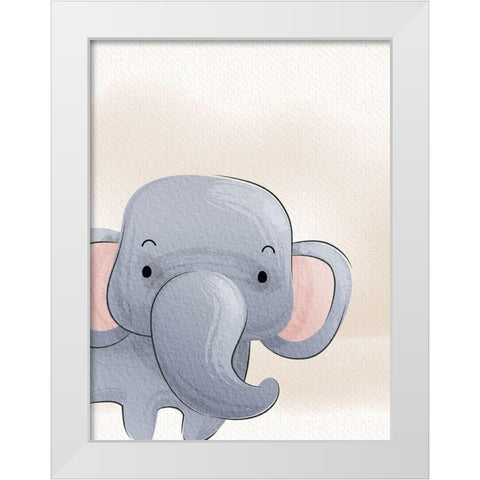 Peek A Boo 1 White Modern Wood Framed Art Print by Allen, Kimberly