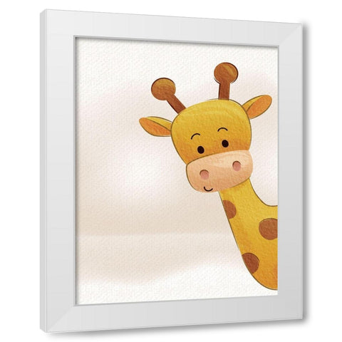 Peek A Boo 2 White Modern Wood Framed Art Print by Allen, Kimberly