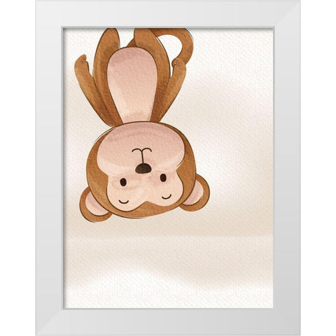 Peek A Boo 3 White Modern Wood Framed Art Print by Allen, Kimberly