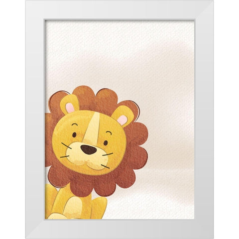 Peek A Boo 4 White Modern Wood Framed Art Print by Allen, Kimberly