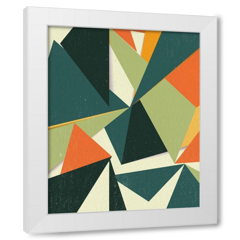Angles 1 White Modern Wood Framed Art Print by Allen, Kimberly