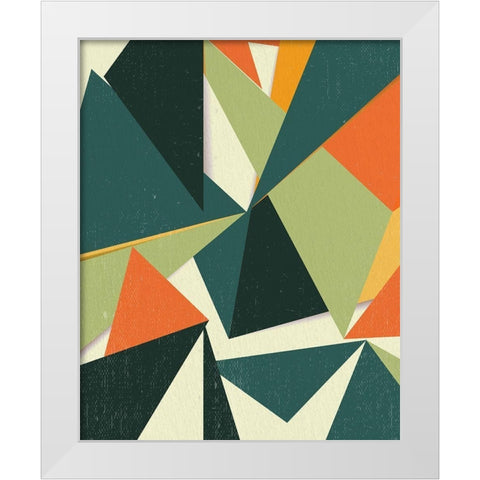 Angles 1 White Modern Wood Framed Art Print by Allen, Kimberly