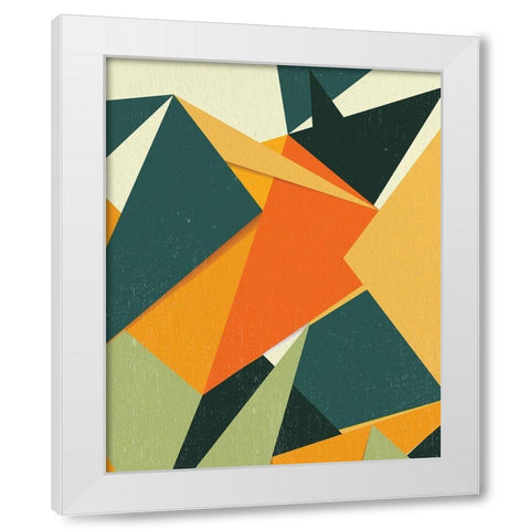 Angles 2 White Modern Wood Framed Art Print by Allen, Kimberly