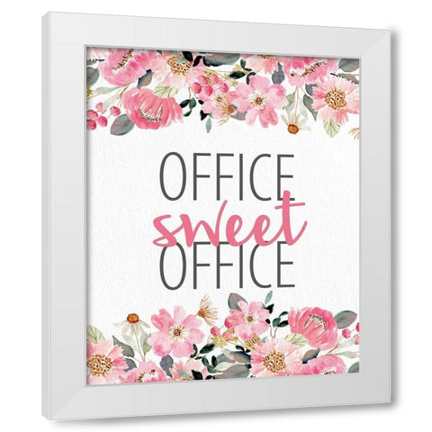 Office Sweet Office White Modern Wood Framed Art Print by Allen, Kimberly