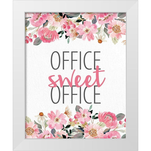 Office Sweet Office White Modern Wood Framed Art Print by Allen, Kimberly