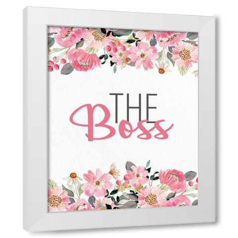 The Boss White Modern Wood Framed Art Print by Allen, Kimberly
