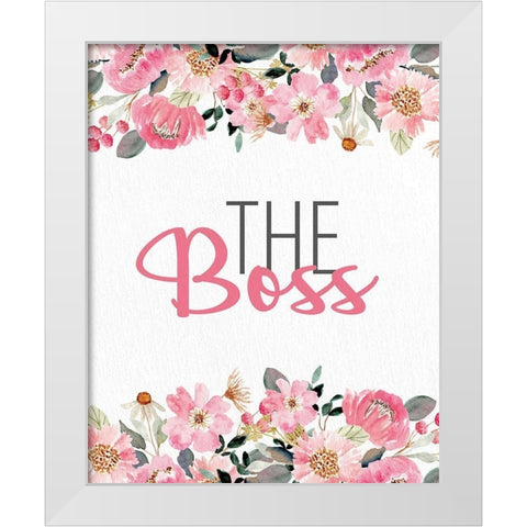 The Boss White Modern Wood Framed Art Print by Allen, Kimberly