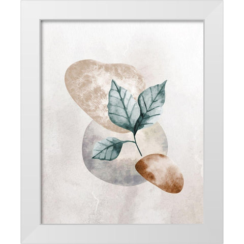 Stone Leaf 1 White Modern Wood Framed Art Print by Allen, Kimberly