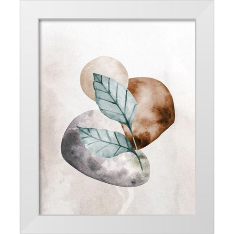 Stone Leaf 2 White Modern Wood Framed Art Print by Allen, Kimberly