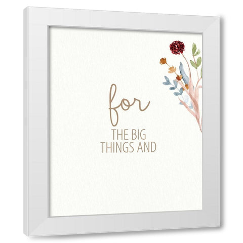 Grateful for Everything 2 White Modern Wood Framed Art Print by Allen, Kimberly