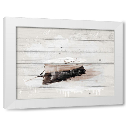 Pond Days White Modern Wood Framed Art Print by Allen, Kimberly