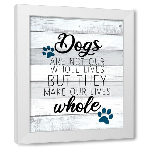 Whole Lives White Modern Wood Framed Art Print by Allen, Kimberly