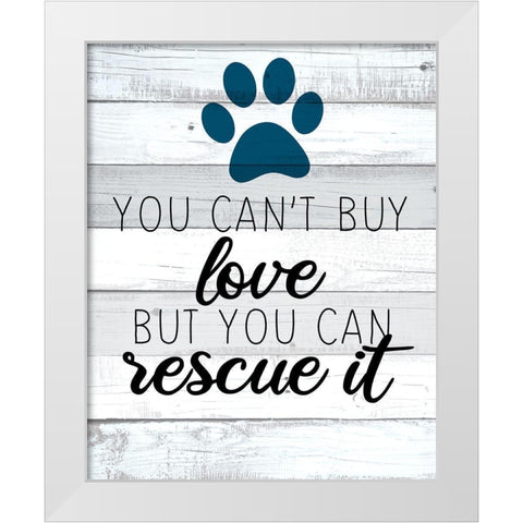Buy Love White Modern Wood Framed Art Print by Allen, Kimberly