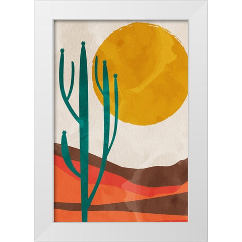 Desert Sun White Modern Wood Framed Art Print by Allen, Kimberly