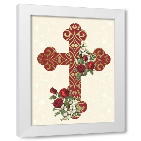 Pray 2 White Modern Wood Framed Art Print by Allen, Kimberly