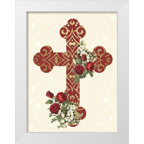 Pray 2 White Modern Wood Framed Art Print by Allen, Kimberly