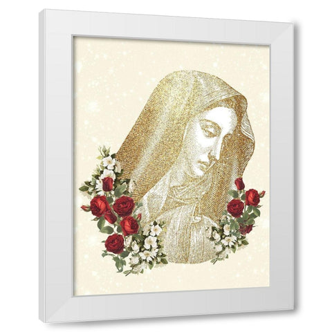 Pray 6 White Modern Wood Framed Art Print by Allen, Kimberly
